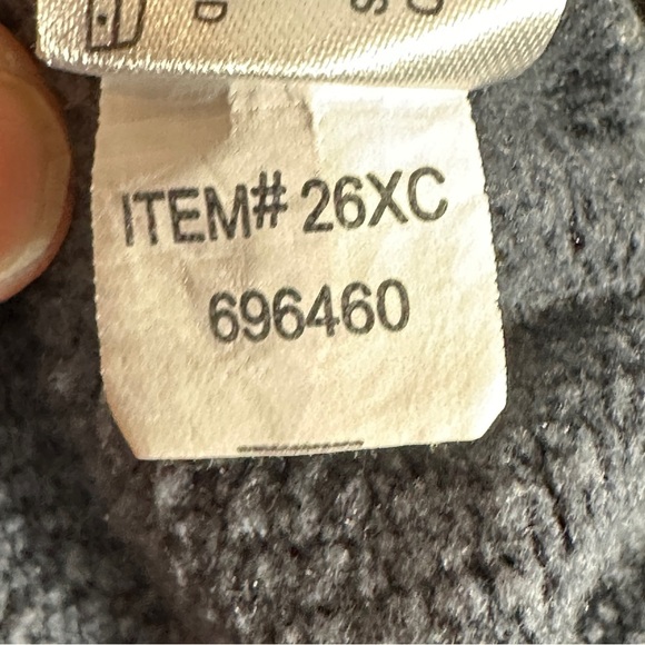 Orvis sweater, gray/white, heavyweight. XL. cotton/poly, cozy, warm - Picture 10 of 12